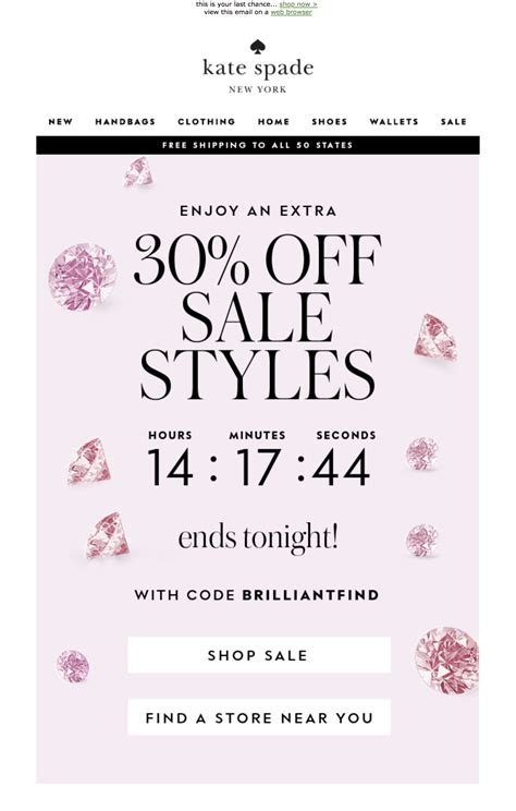kate spade email discount